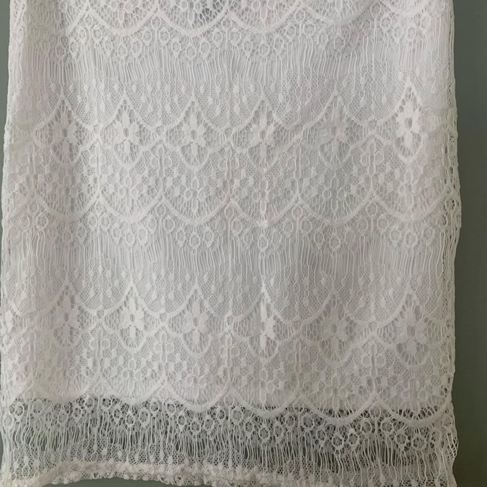 Rue 21 Women’s XL White Lace Skirt Fully Lined Size XL